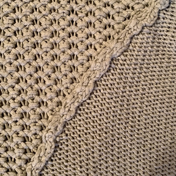 Retrod dusty beige woven 3/4 sleeve sweater - Picture 9 of 10